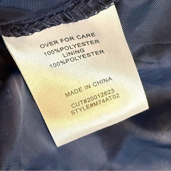 B Darlin Juniors' Rosette Off-The-Shoulder Fit & Flare Dress Navy Sz 13/14 - Picture 9 of 9